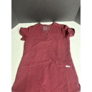Figs Catarina Maroon/Burgundy Top XXS‎ 2XS